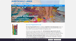 Desktop Screenshot of kunstschulelingen.de